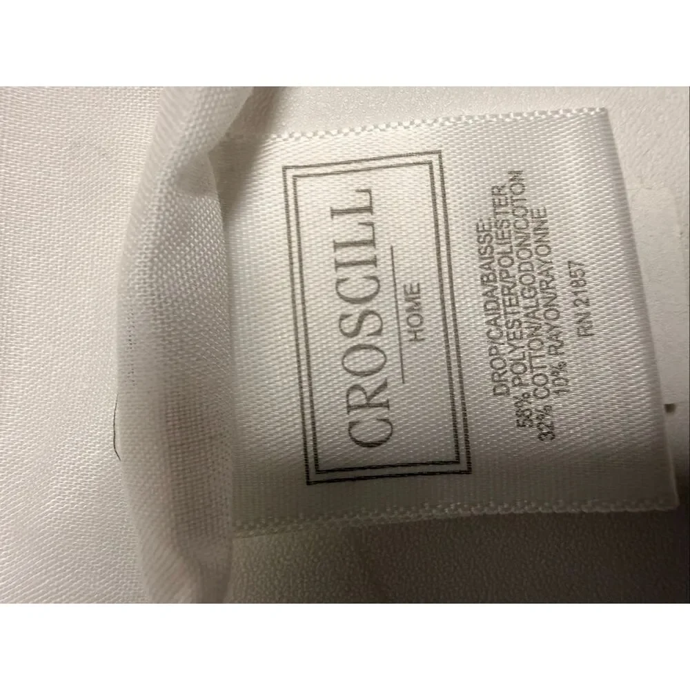 CROSCILL Las Palmas Tropical Leaves Twin Set Comforter Pillow Sham Bedskirt Note